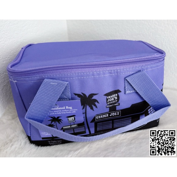 TRADER JOE'S Mini Insulated Lunch Bag：Lavender - Picture 1 of 3